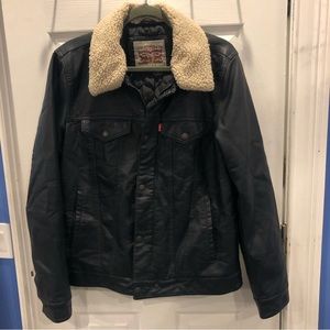 Levi’s Sherpa Faux Leather Jacket S